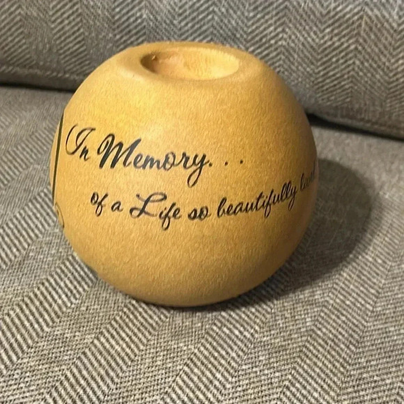 Pavilion Gift Company - In Memory - Globe Candle Holder Sympathy Loss of Life - Picture 2 of 9